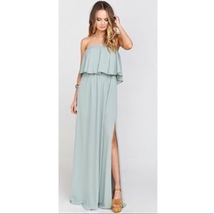 Show Me Your MuMu- Hacienda Dress Silver Sage